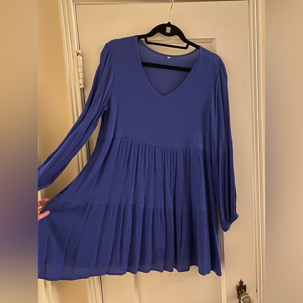 Blue Babydoll Dress